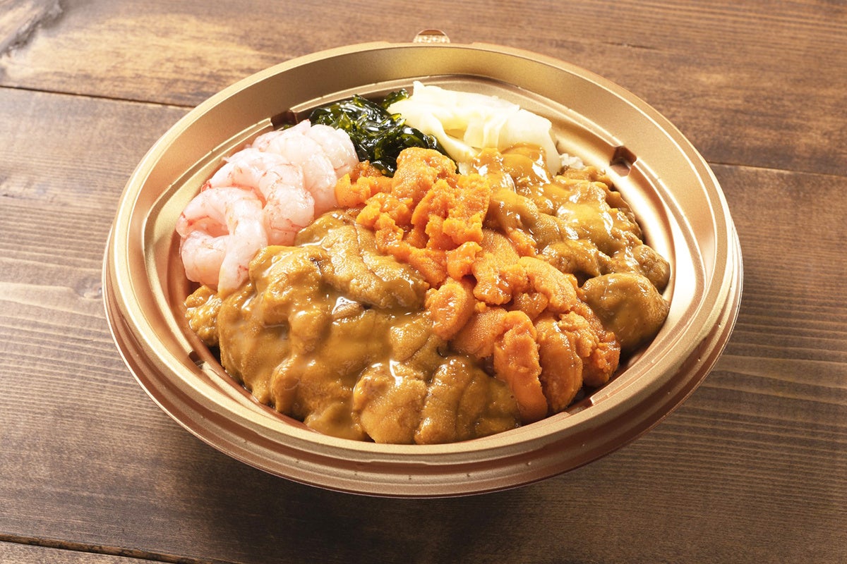 〈うに専門店 世壱屋〉ムラサキうに＆バフンうに食べ比べ弁当