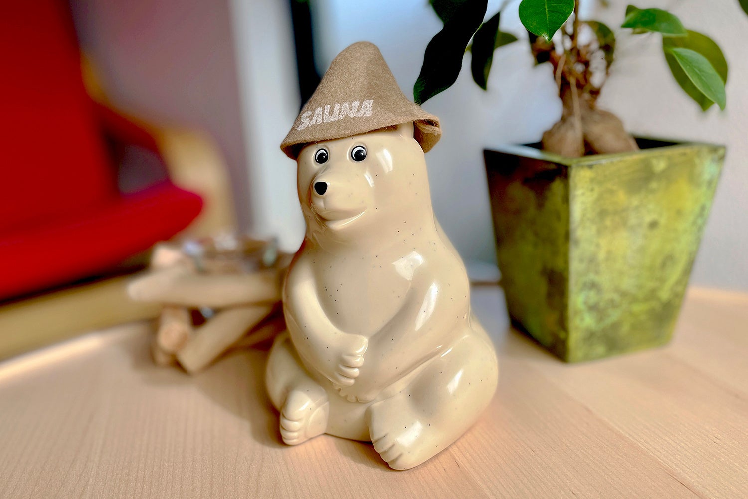 白くまの貯金箱