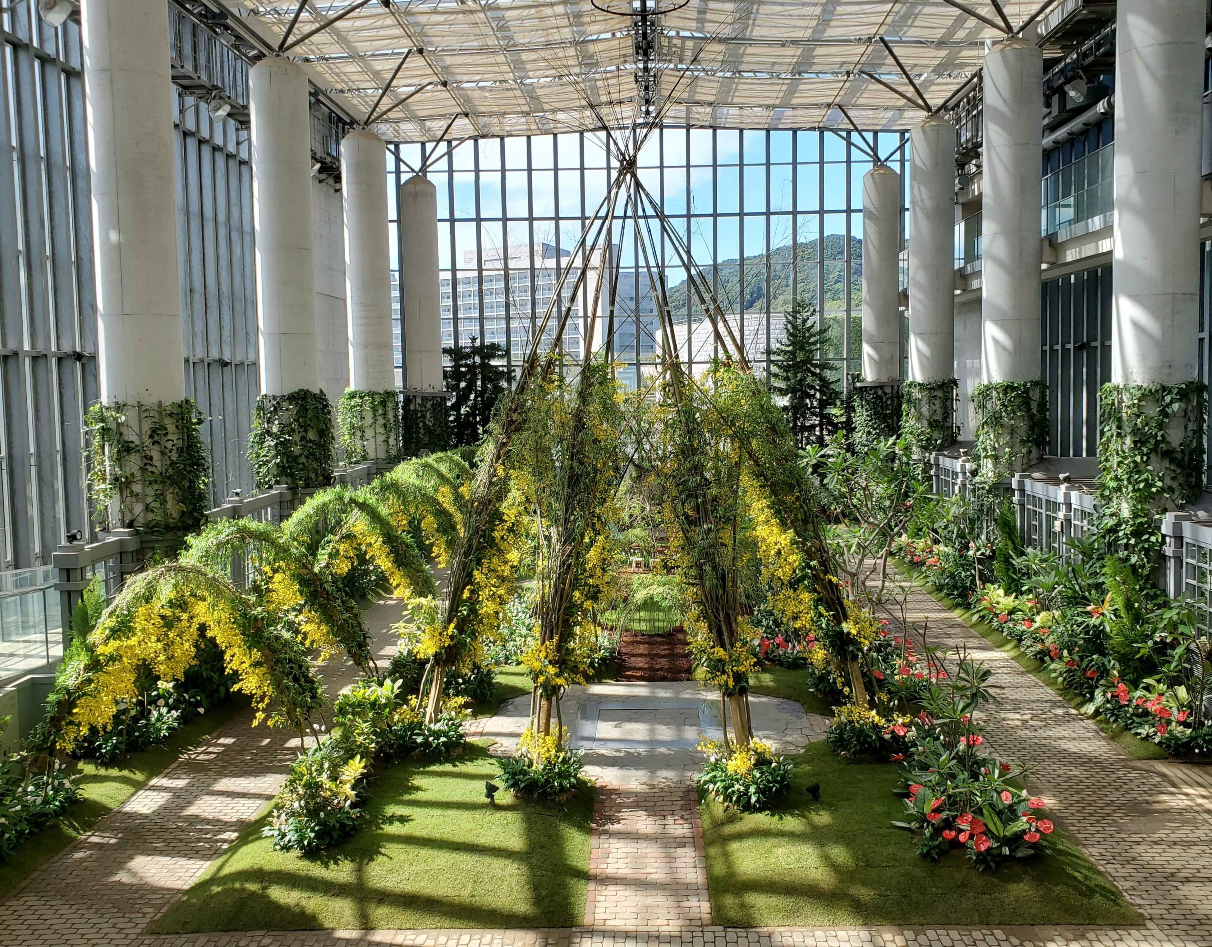 あわじグリーン館　展示室5　にぎわいのにわ「ガーデンキャッスル」