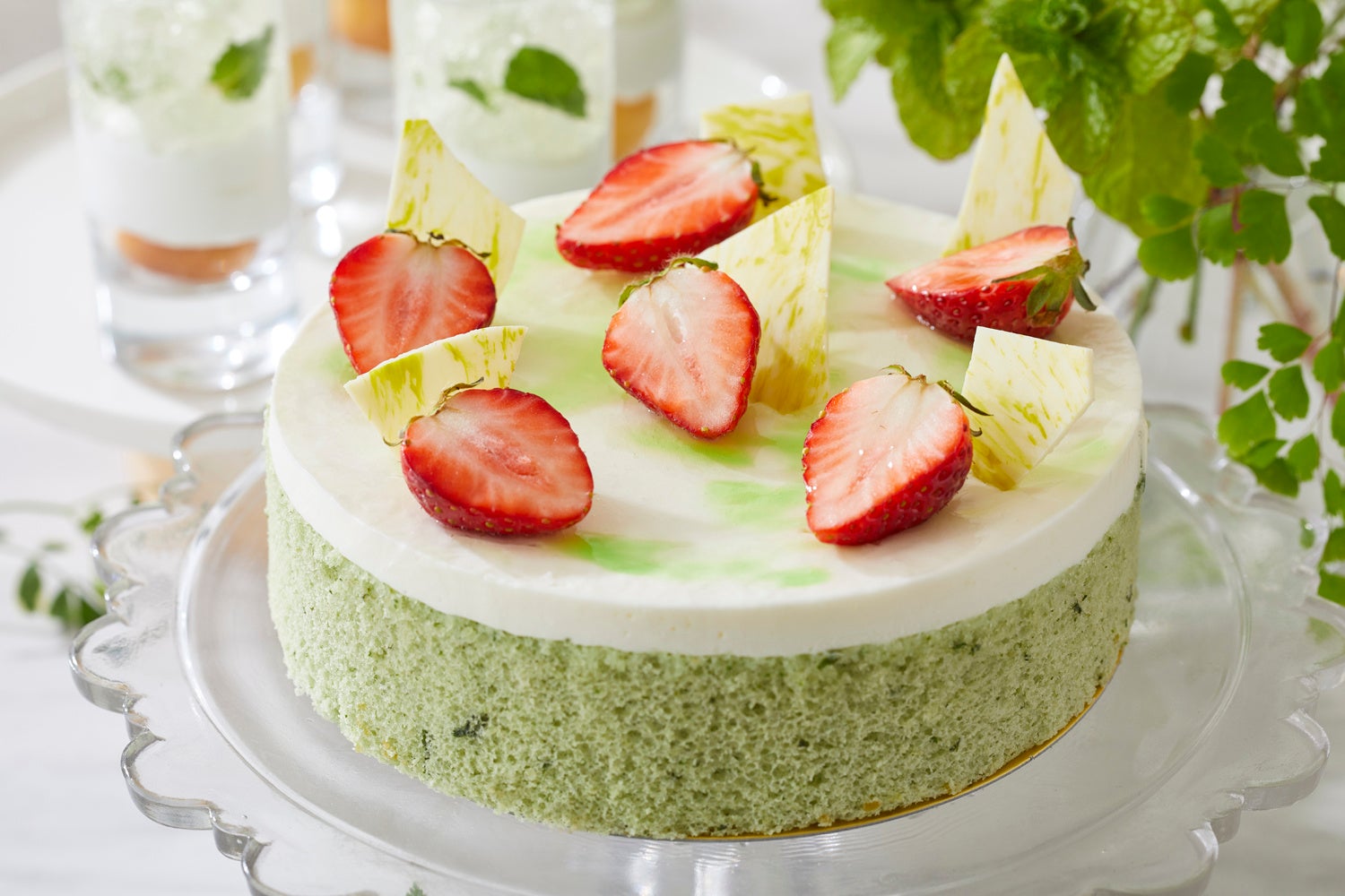 バジルフレーズとヨーグルトムース