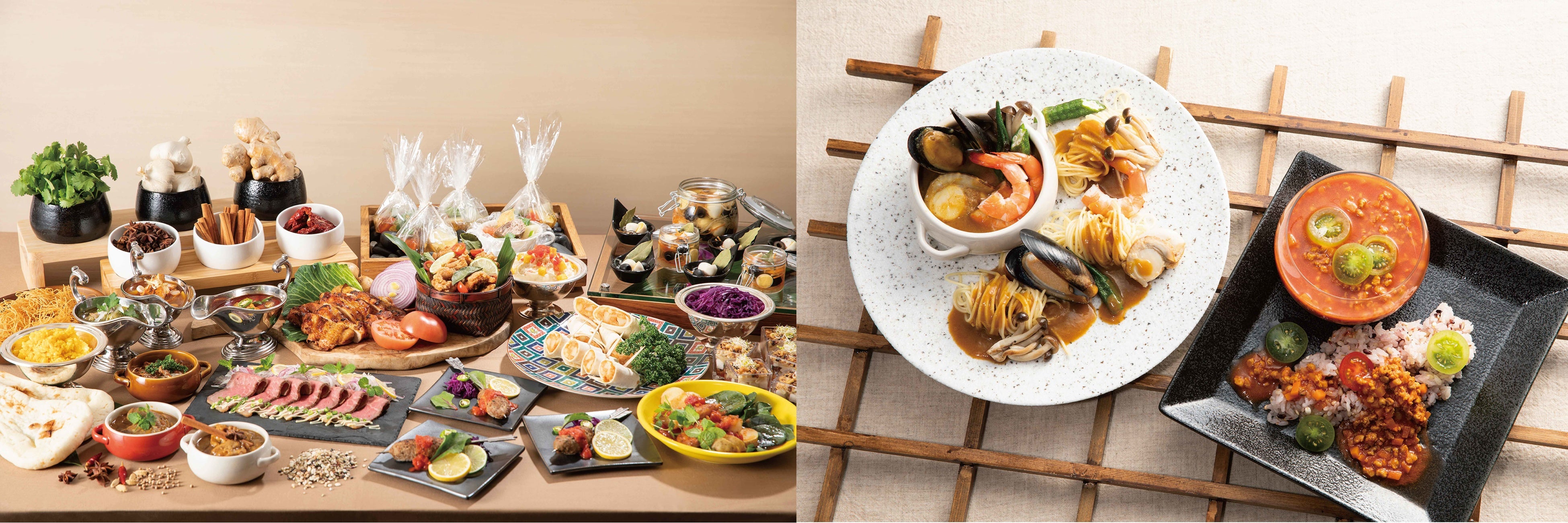 魅惑のアジアン料理と華麗なるカレーフェア料理イメージ