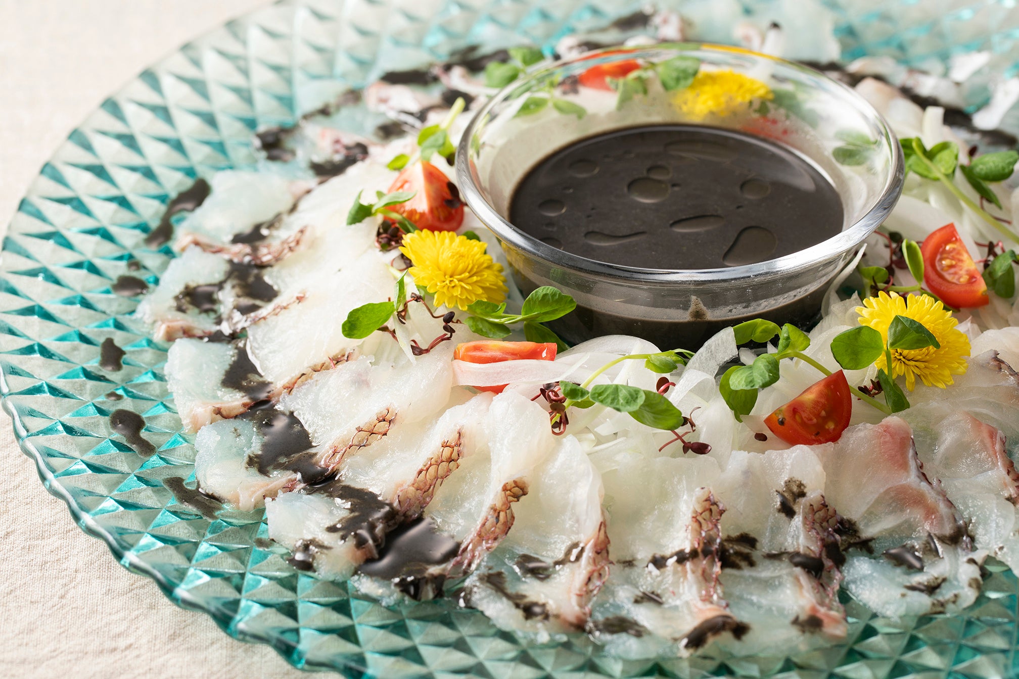 魚介のカルパッチョ 和のハーブソース