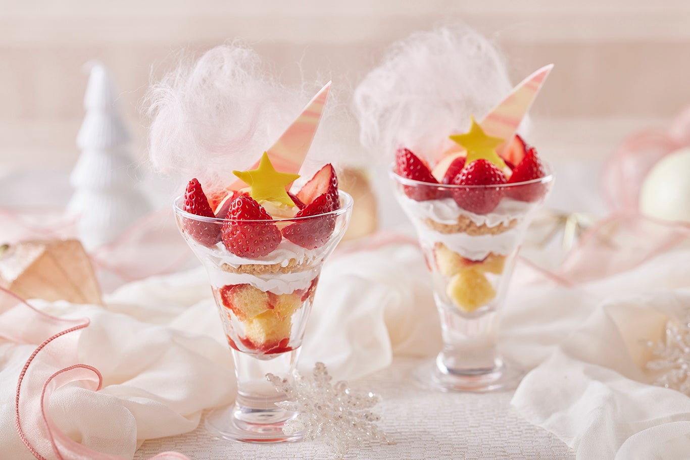 コットンクリスマスパフェ