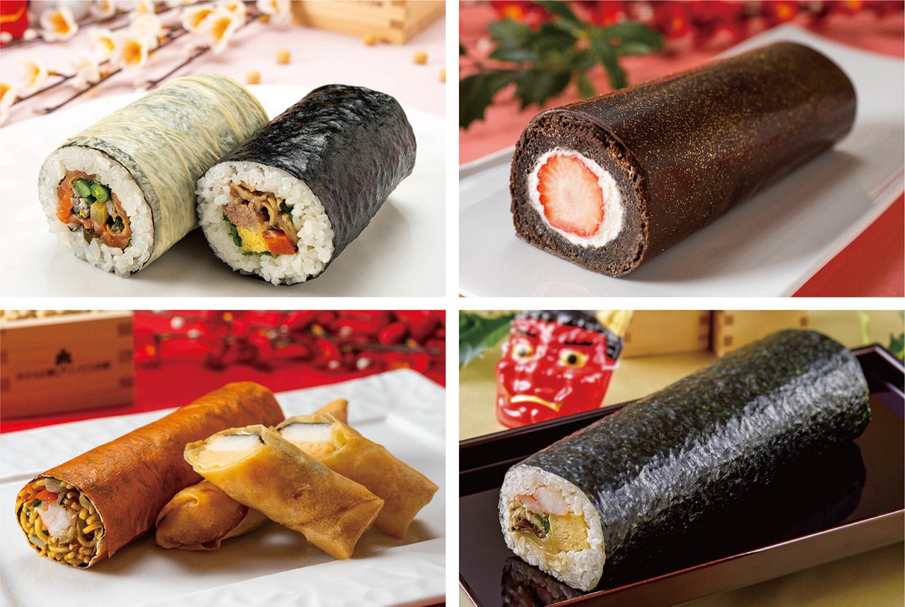 シェフ特製恵方巻・恵方ロールケーキ