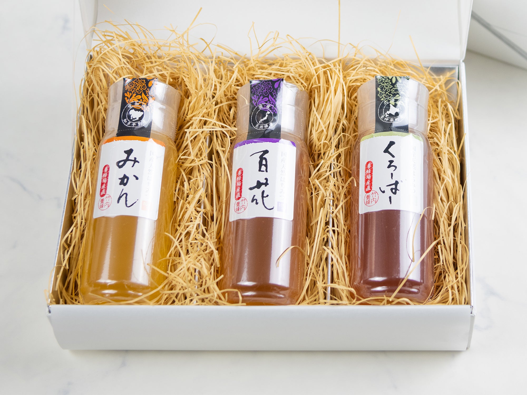 竹内養蜂 国産天然はちみつ３種