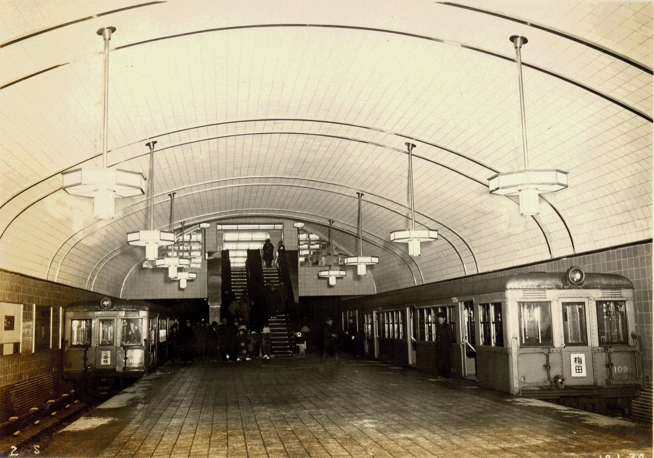 パネル展より「心斎橋停留場」