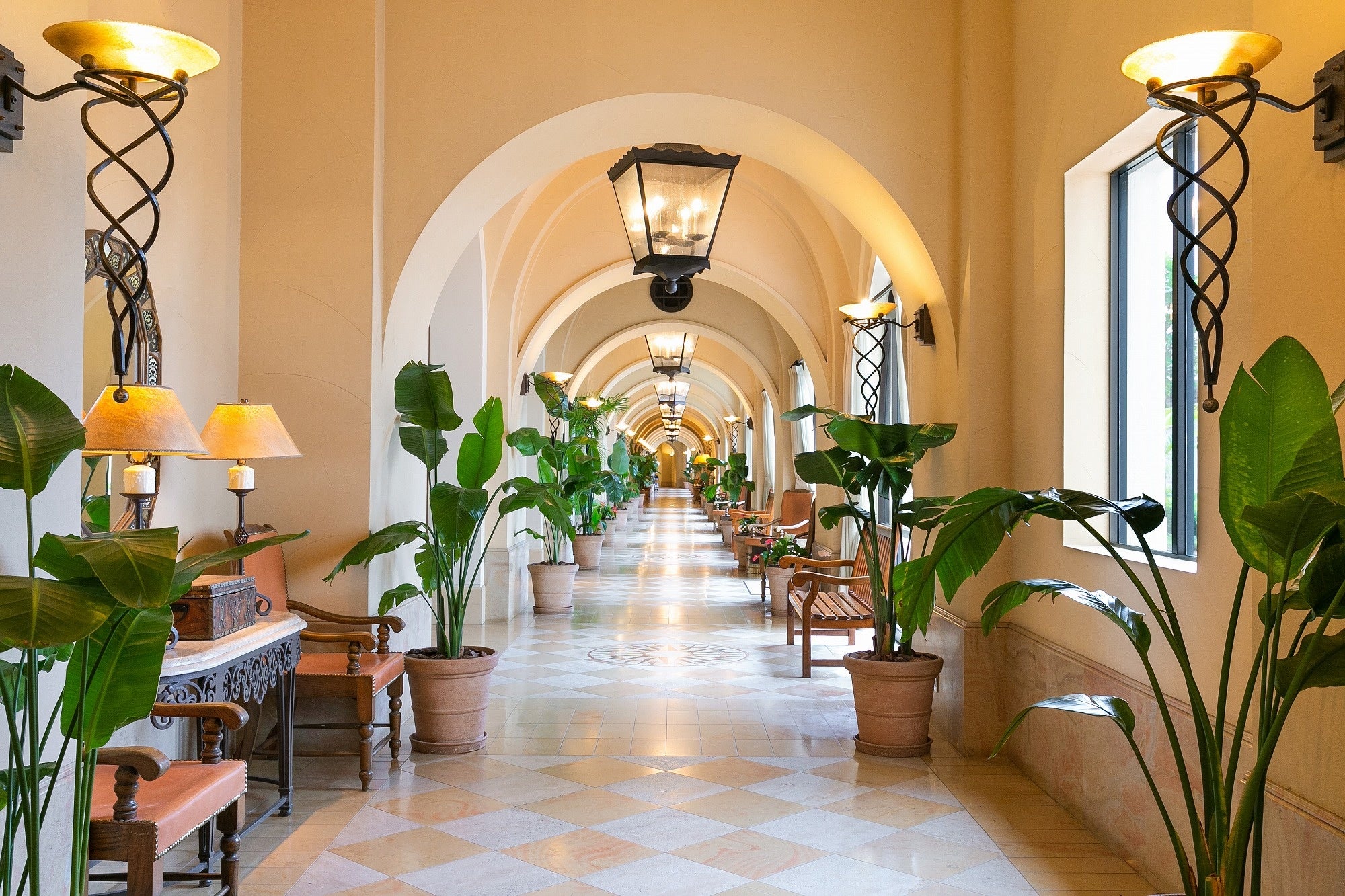 ホテル館内：回廊