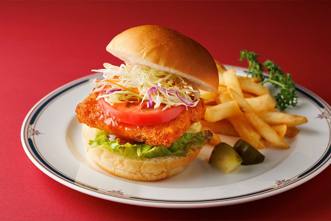 ＜コーヒーラウンジ：海老カツバーガー＞