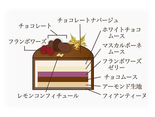 プリンセス・ショコラ　断面図