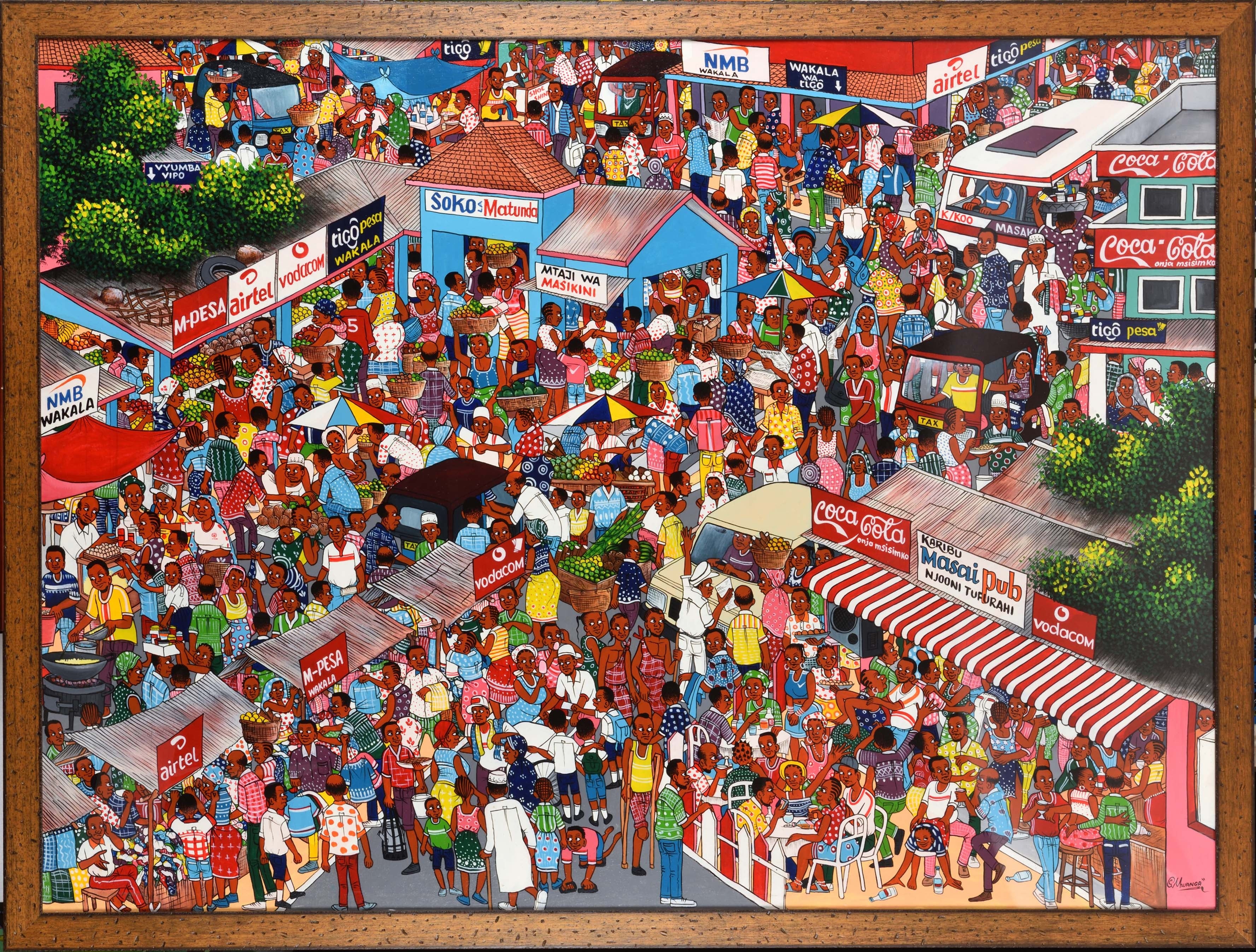 ムワンガ「ダルエスの下町」