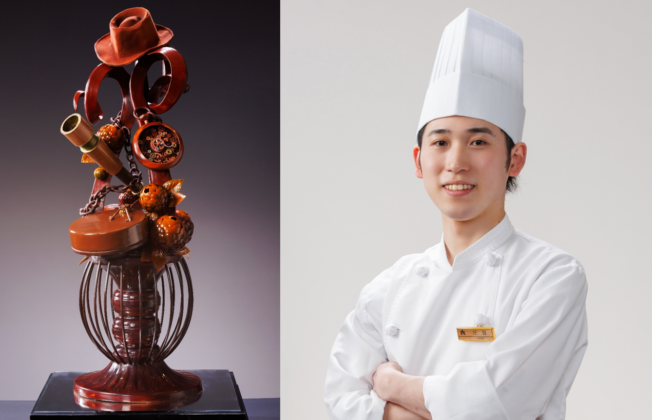 受賞作品と製菓調理 庄賀大岐