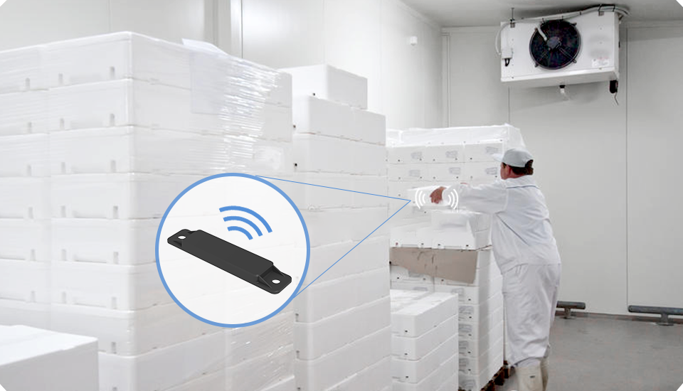 温度差のあるコールドチェーン内にある冷蔵・冷凍庫内での所在管理への利用に