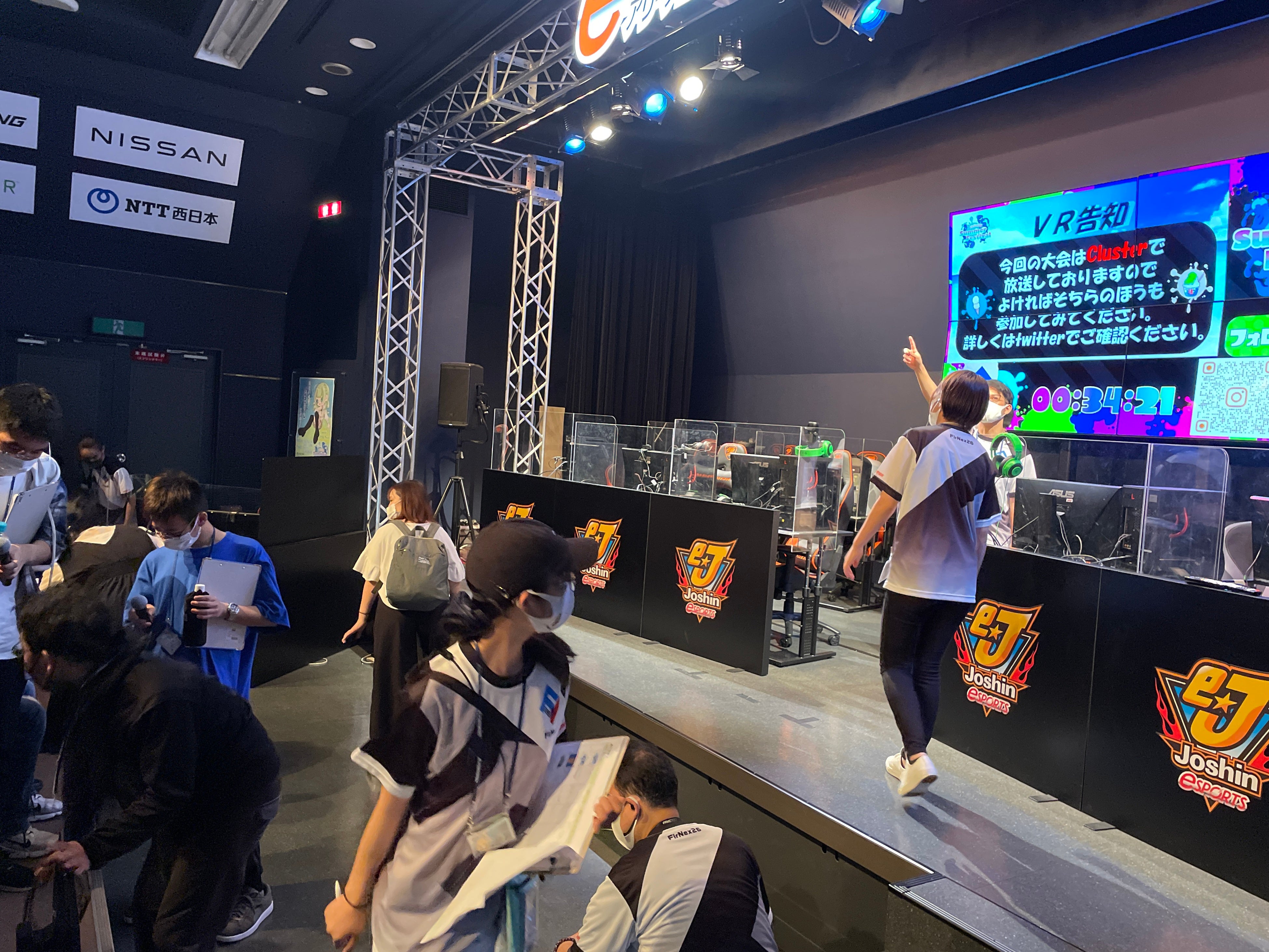 2022年7月にeSPORTSアリーナKOBE三宮にて開催された学生企画イベントの様子