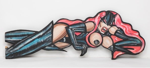 マーティーン、《カット・アウト・ガール》、制作年不詳、76.3 × 216.9 × 2.0 cm