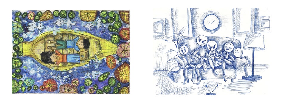 2024年100人100点絵画入賞 Piero Hearts 春 2024年100人100点絵画入賞 Piero Hearts 雨 ロンドン 2024年100人