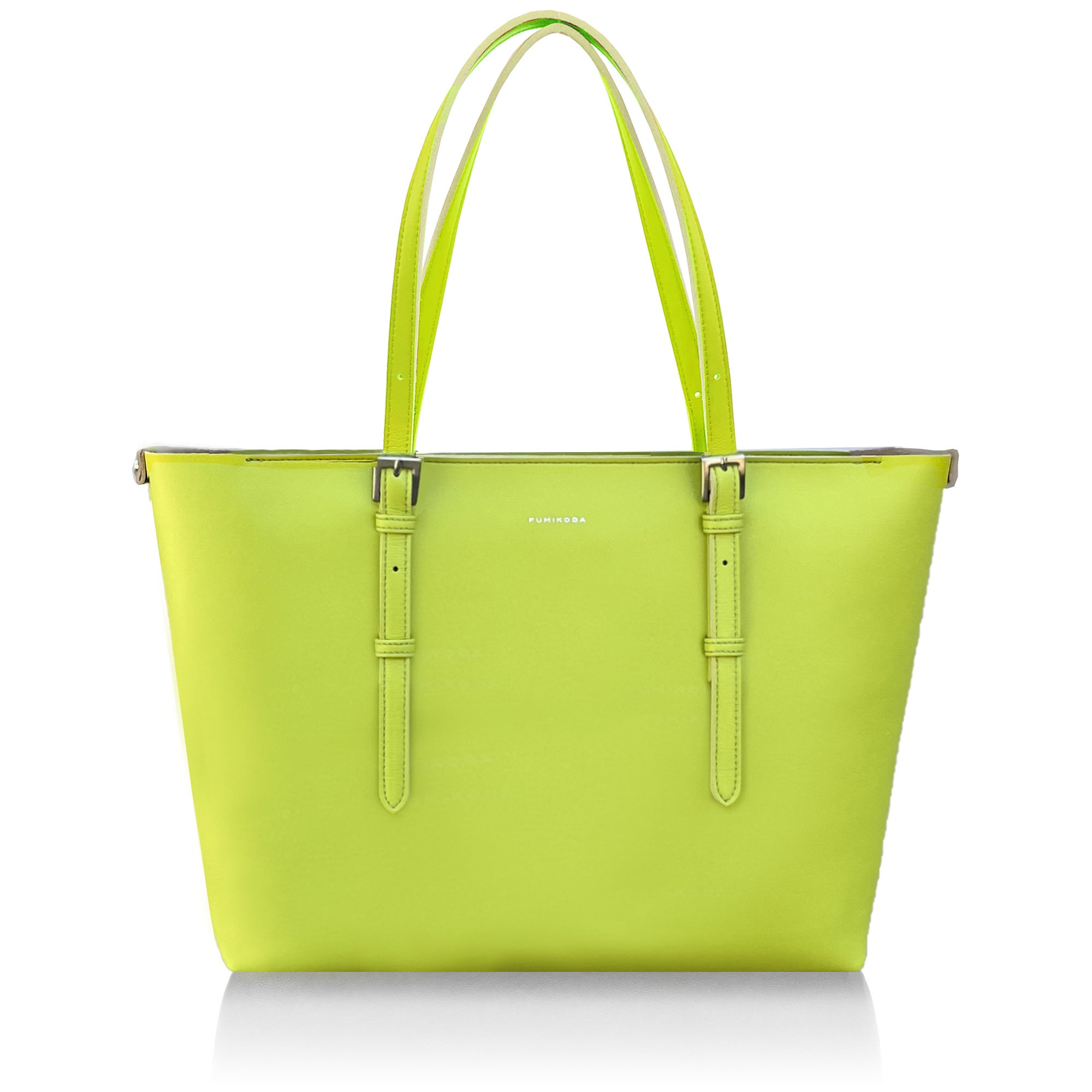 トートバッグ「ALEX」イエローグリーン ¥44,000