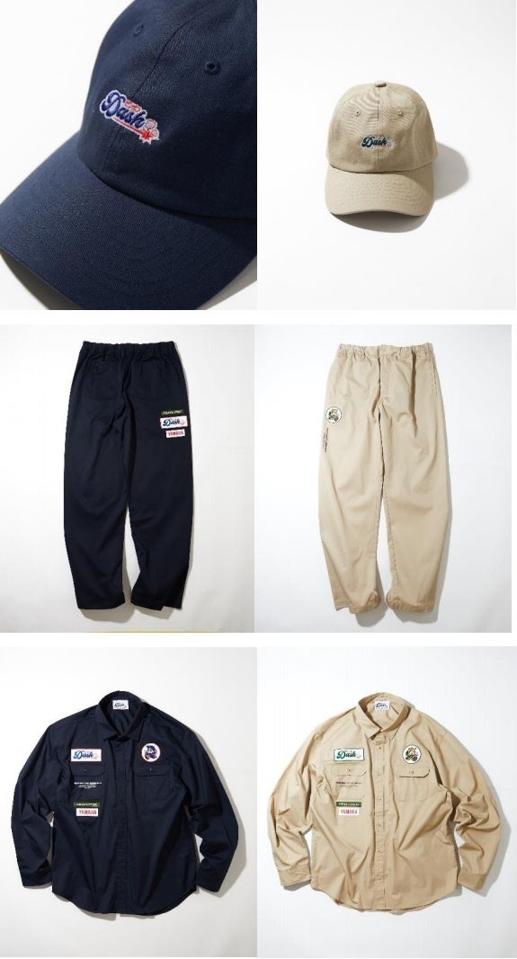 Cap ¥4,620 tax in Work Pants ¥7,920 tax in Work Shirts ¥6,930 tax in