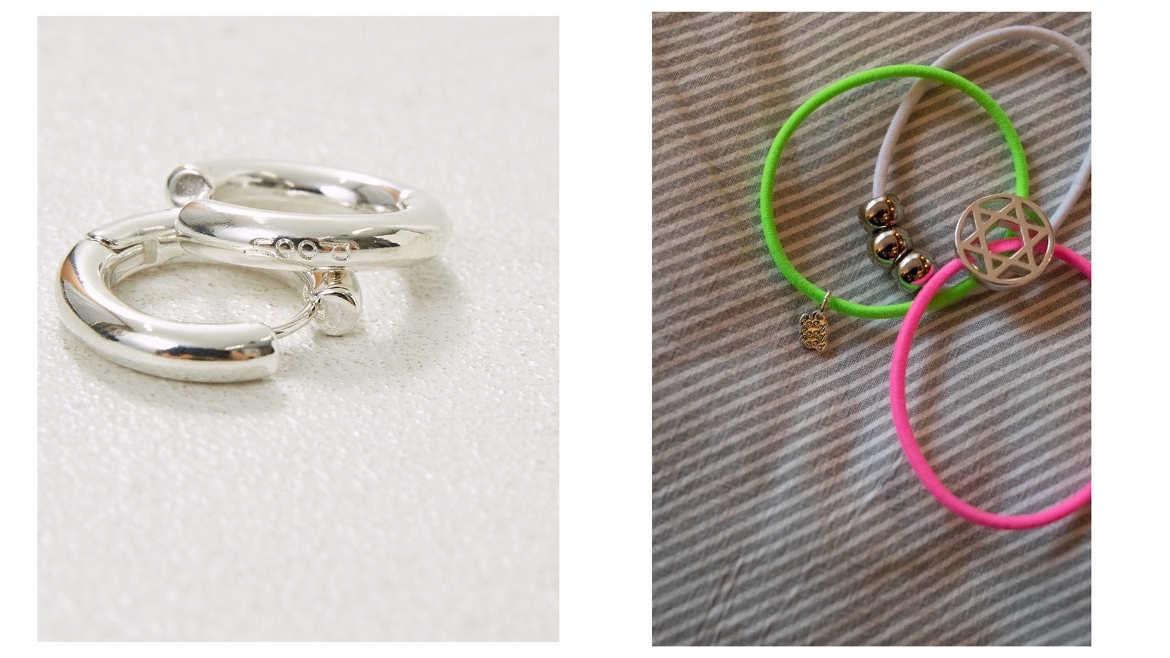 左¥11,000(taxin)SILVER 右¥6,160(taxin)MULTI
