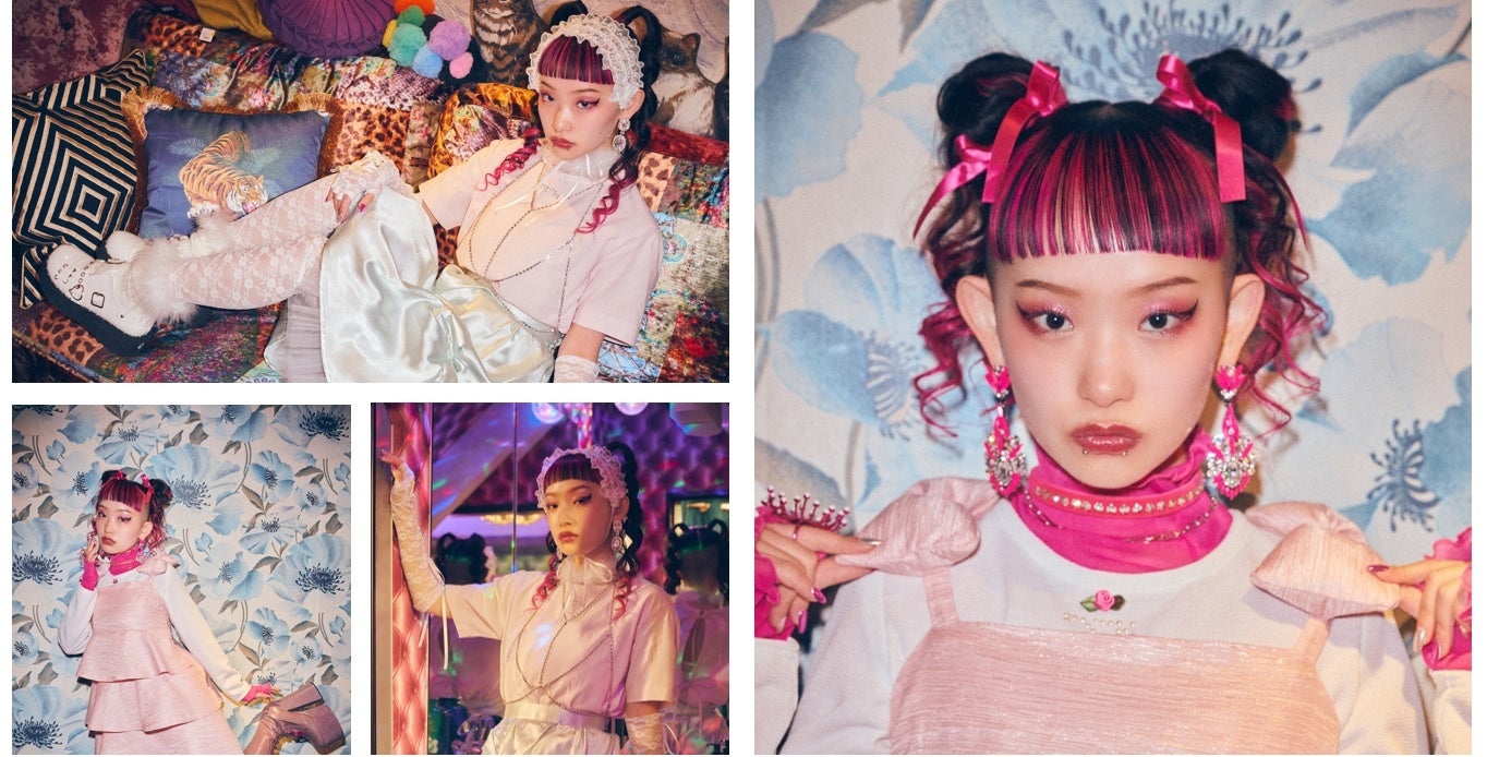  ブランドコンセプトの「girlhood」=少女のままでいる。ファッションアイコンには水曜のカンパネラの詩羽さんを起用。