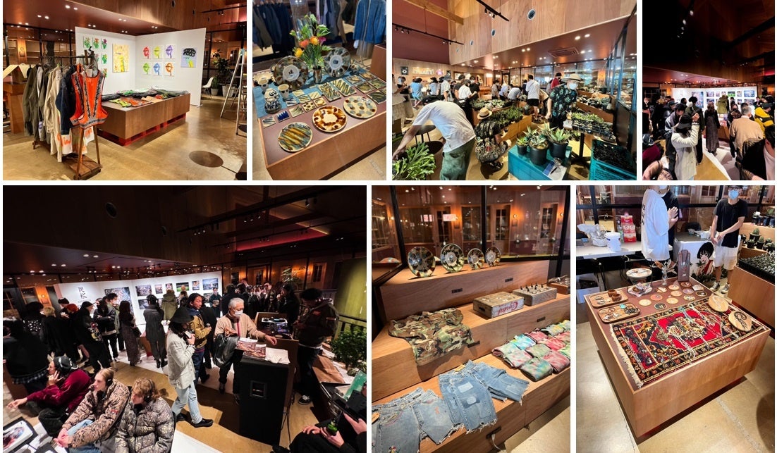 県内外問わず、約月1回ペースでのイベントを10回実施し、クリエイター消費者の垣根を超えた新たな交流の場を創出した