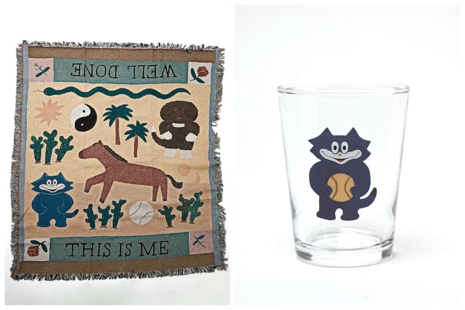 (左)ラグ￥27,500taxin(右)グラス￥2,200taxin