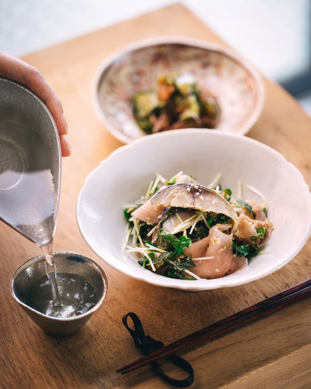 しめ鯖の味噌󠄀和え