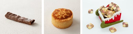 三ツ星レシピ賞受賞の（写真左から）田辺高等学校・山本愛海「ブッシュ・ド・ノエル・オ・クレープ」／レコールバンタン高等部東京校・久保田真都花、篠田花音、成田洋史「クリスタルドネージュ」／レコールバンタン高等部東京校・本多アリシア珠梨、西原心優「ソリスマス」