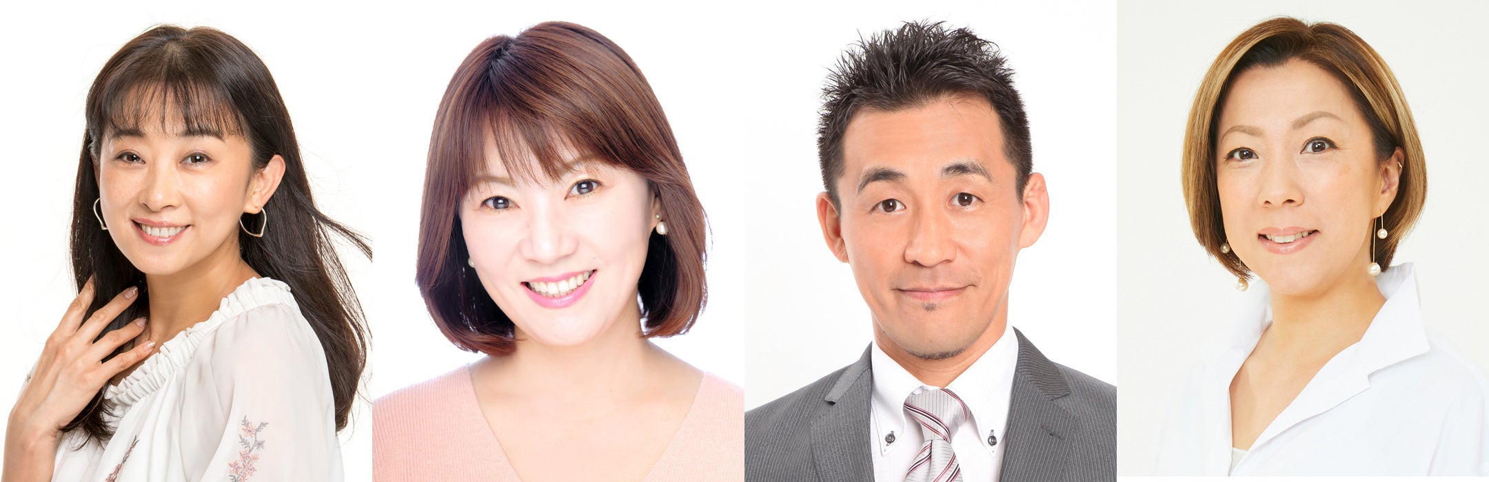 （左から）南かおりさん、慶元まさ美さん、石田靖さん、西川かの子さん