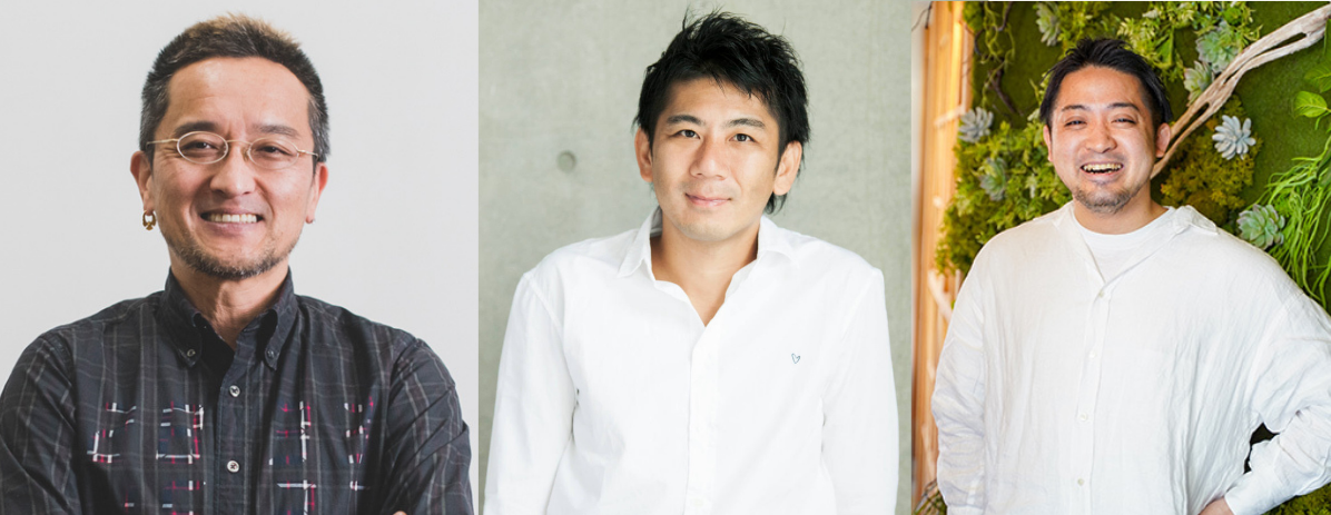 左から、CMOの久保田 夏彦、 CCO金山 淳吾、JIBUNHAUS.株式会社 代表取締役の内堀雄平