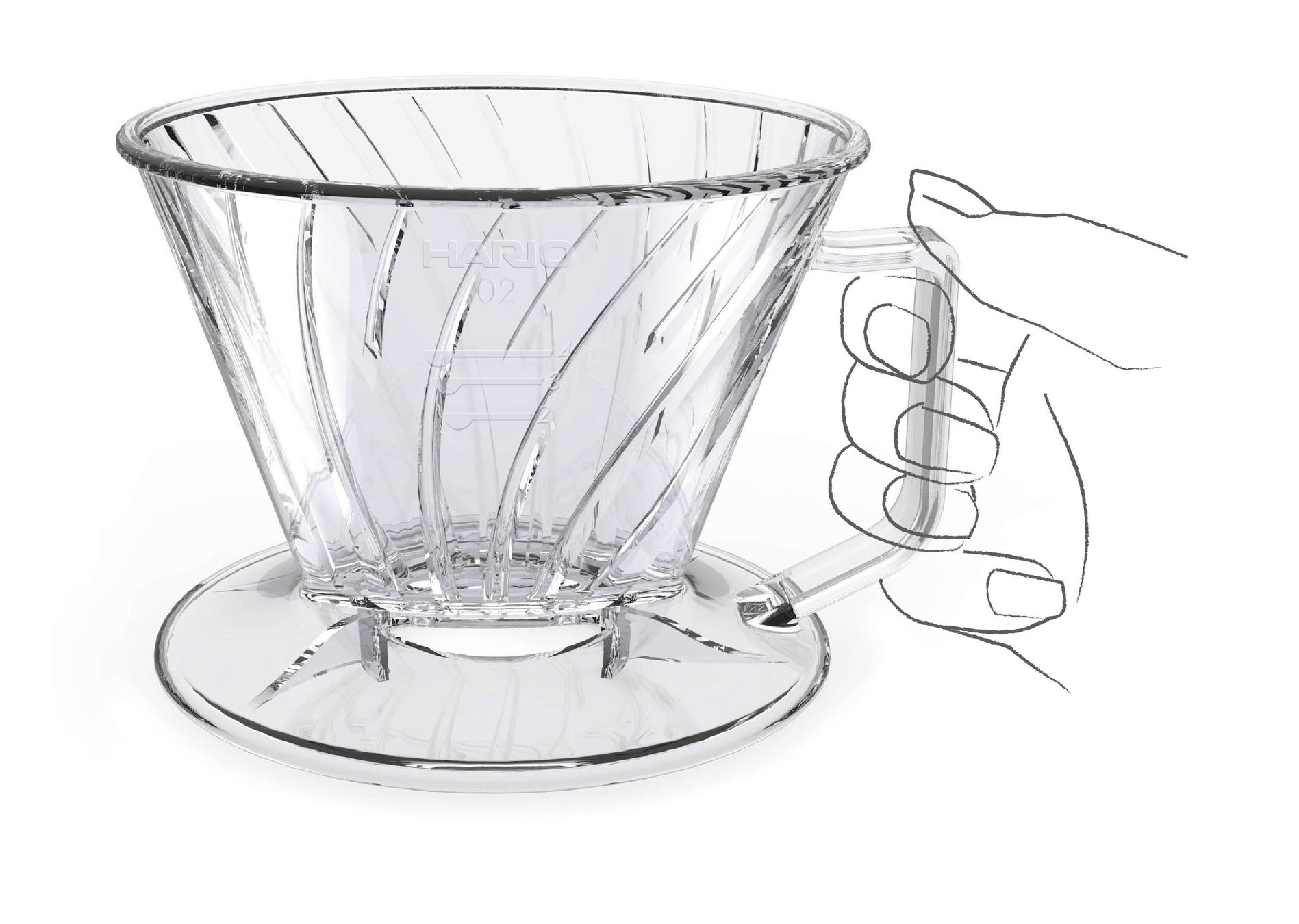 持ちやすい大きな取っ手