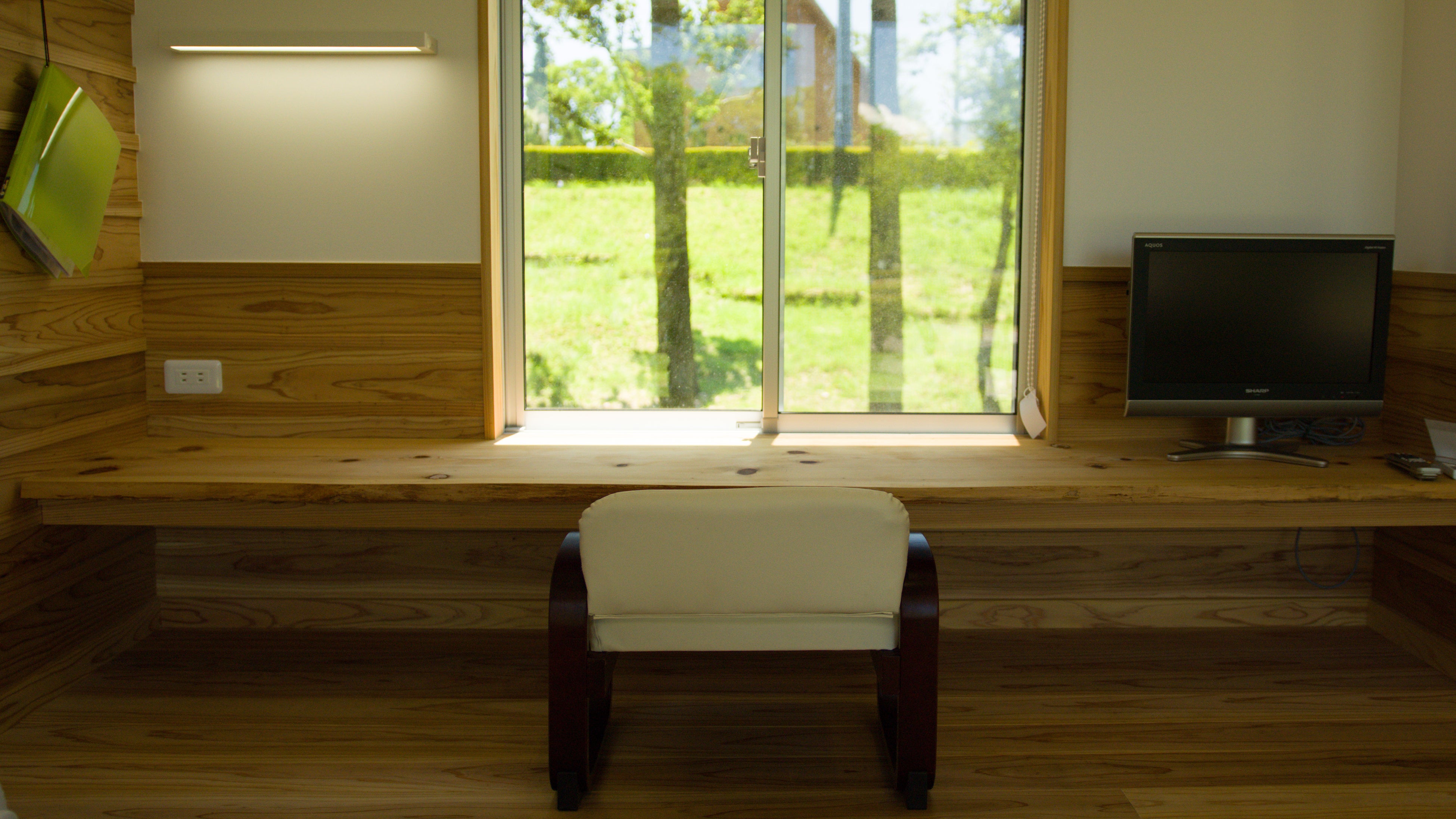 新しく設置されたひなたキャビンは1棟、１棟個性的な作り。