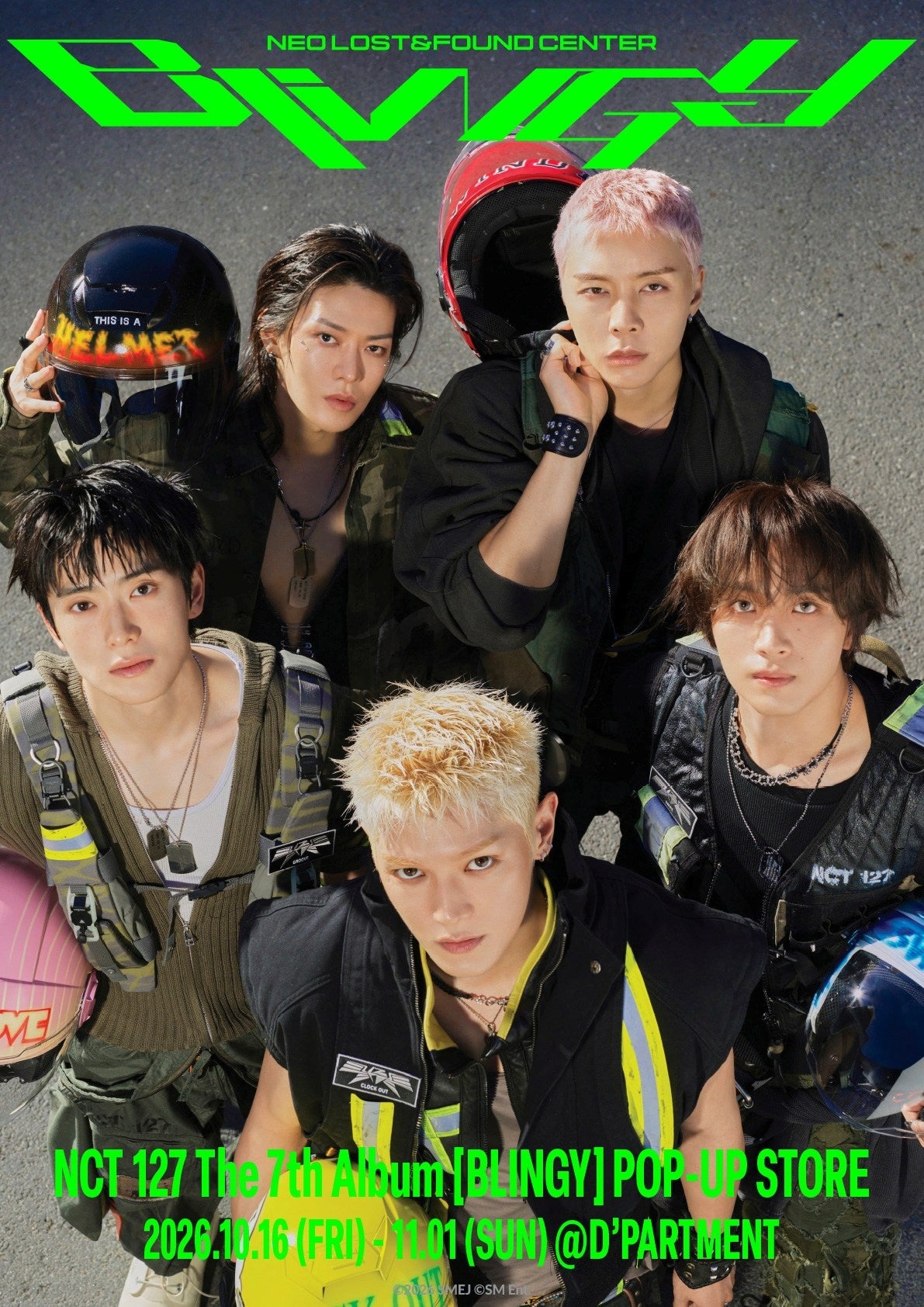 NCT 127 The 7th Album [BLINGY] POP-UP [NEO LOST&FOUND CENTER] @TOKYO開催決定