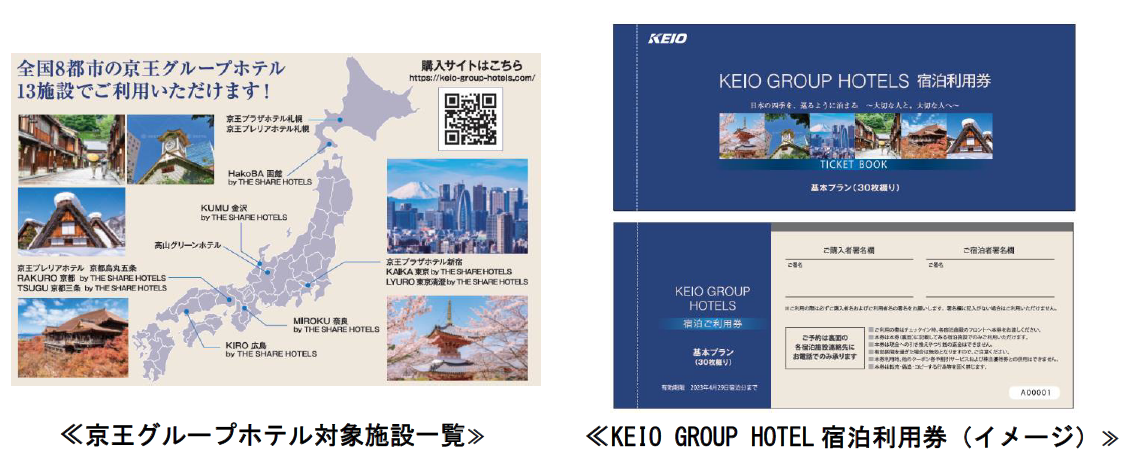 京王グループホテルで使える回数券型宿泊サービス「KEIO GROUP HOTELS
