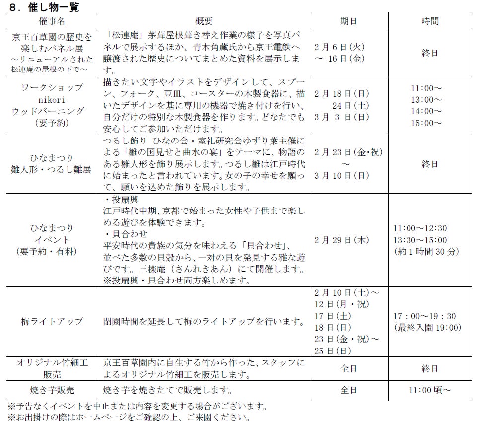 京王百草園で開催される「梅まつり」!約500本の梅が園内を彩る 京王百草園で開催される「梅まつり」!約500本の梅が園内を彩る
