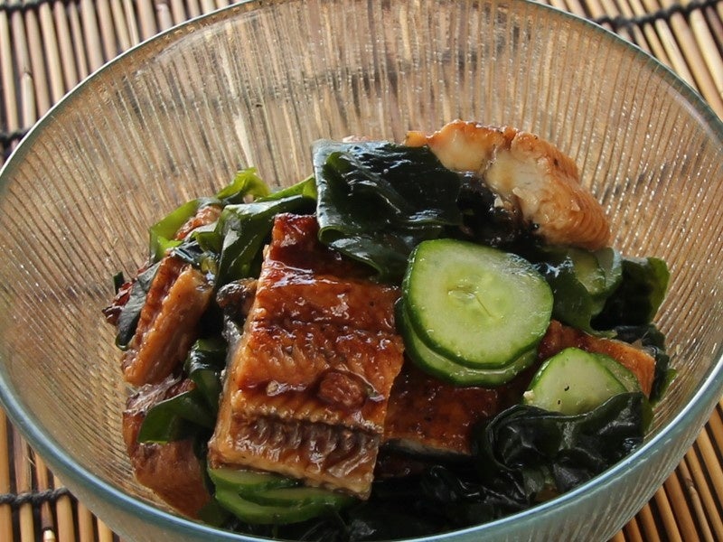 うざく(きゅうりとうなぎの酢の物)