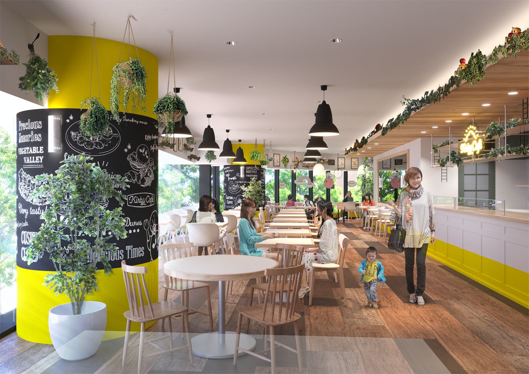 ↑カービィカフェ NAGOYA店内イメージ