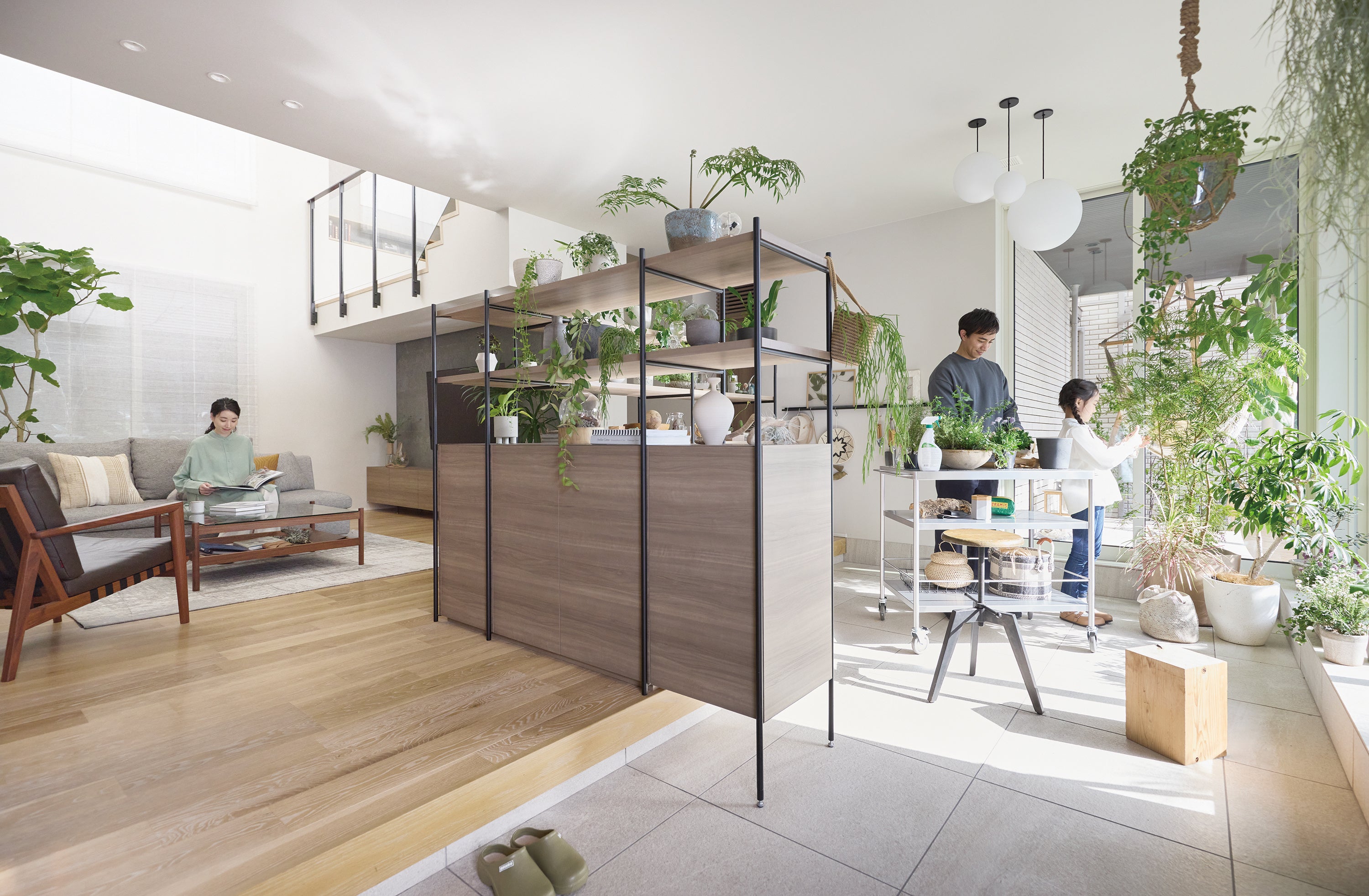 自然を感じながら学べ、自由に使える土間