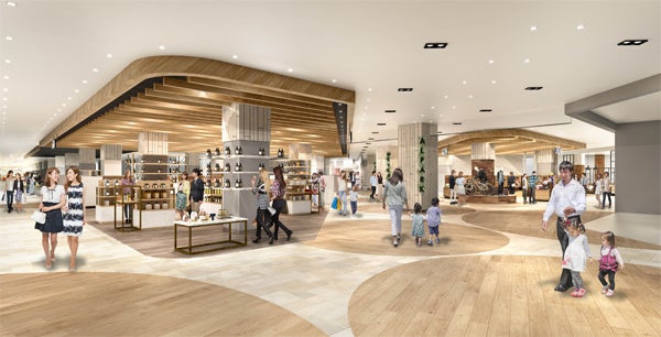 リニューアル後の「アルパーク」（西棟）内観（イメージ）