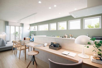 開放的なオープンキッチン