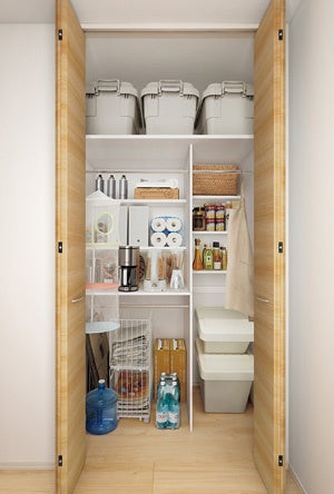 棚が可変できるマルチストレージ