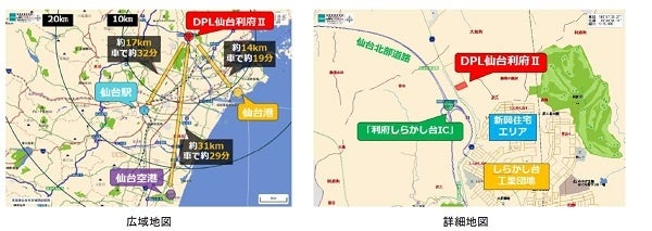 広域地図 詳細地図