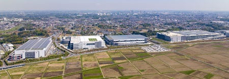 【 ＤＰＬ流山プロジェクト 】（左からマルチテナント型物流施設「ＤＰＬ流山Ⅰ」、「ＤＰＬ流山Ⅱ」、「ＤＰＬ流山Ⅲ」、「ＤＰＬ流山Ⅳ」）