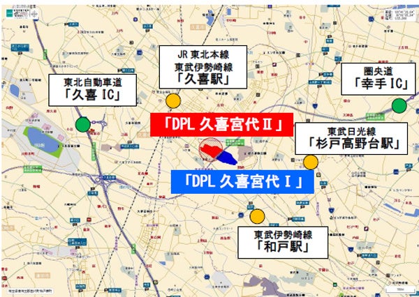 【「DPL久喜宮代Ⅱ」位置図】
