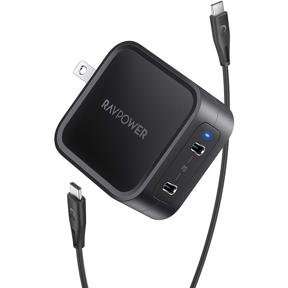 RAVPower】65W出力、USB-C2ポート搭載ハイコスパ急速充電器 RAVPower】65W出力、USB-C2ポート搭載ハイコスパ急速充電器