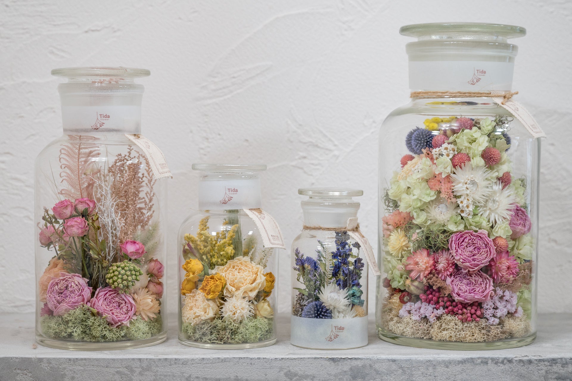 左からXL、L、M、3Lサイズ