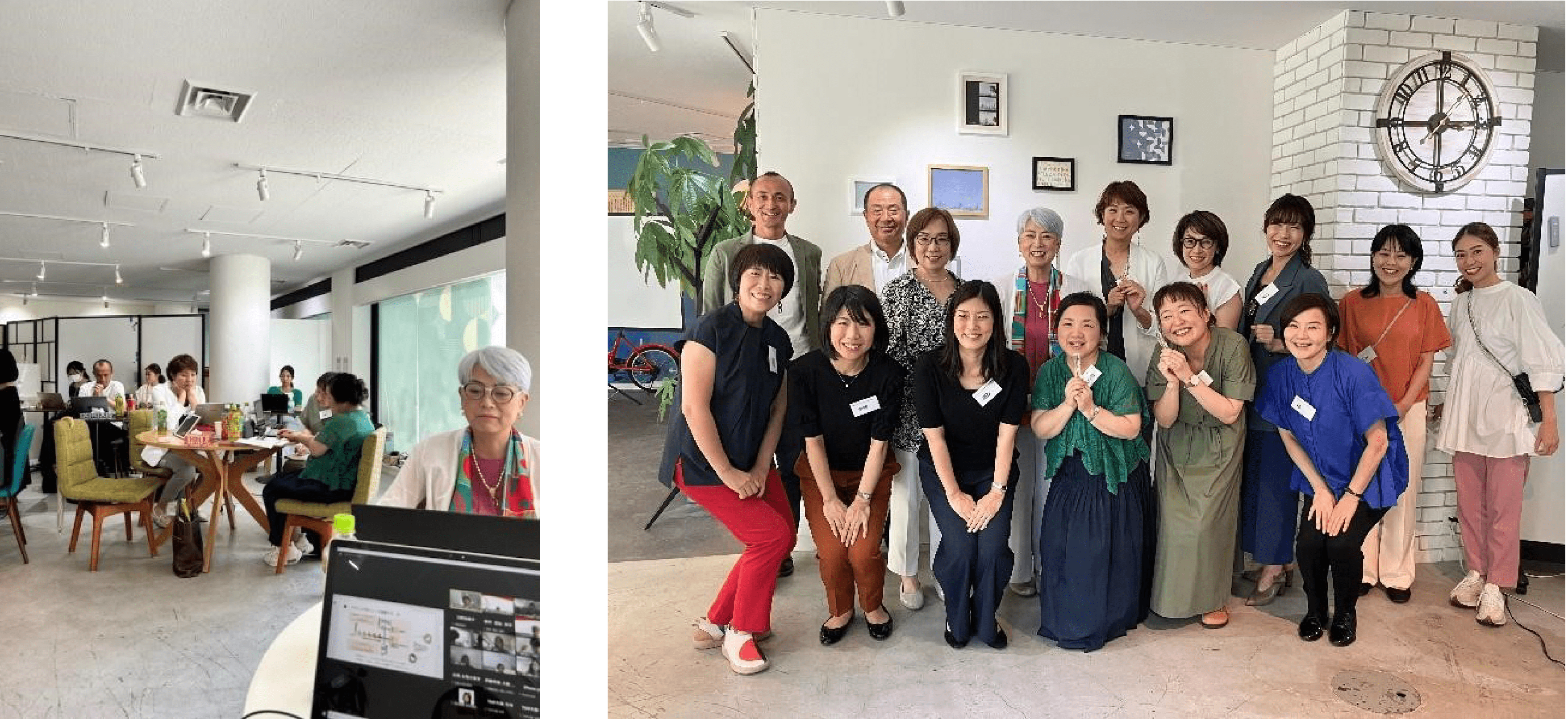 当日の様子(オンラインとオフラインのハイブリッド)