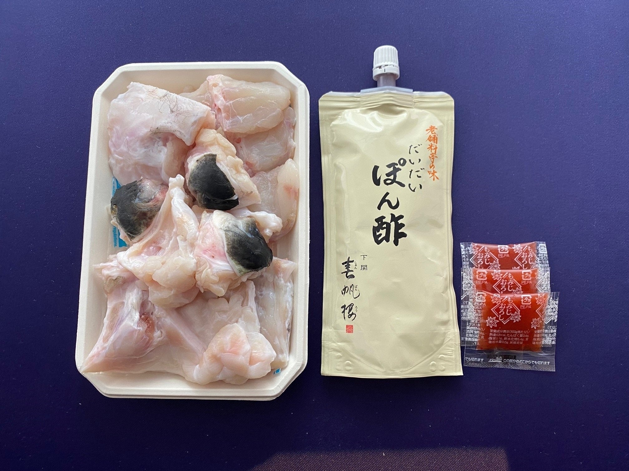 とらふぐちりセット（イメージ）