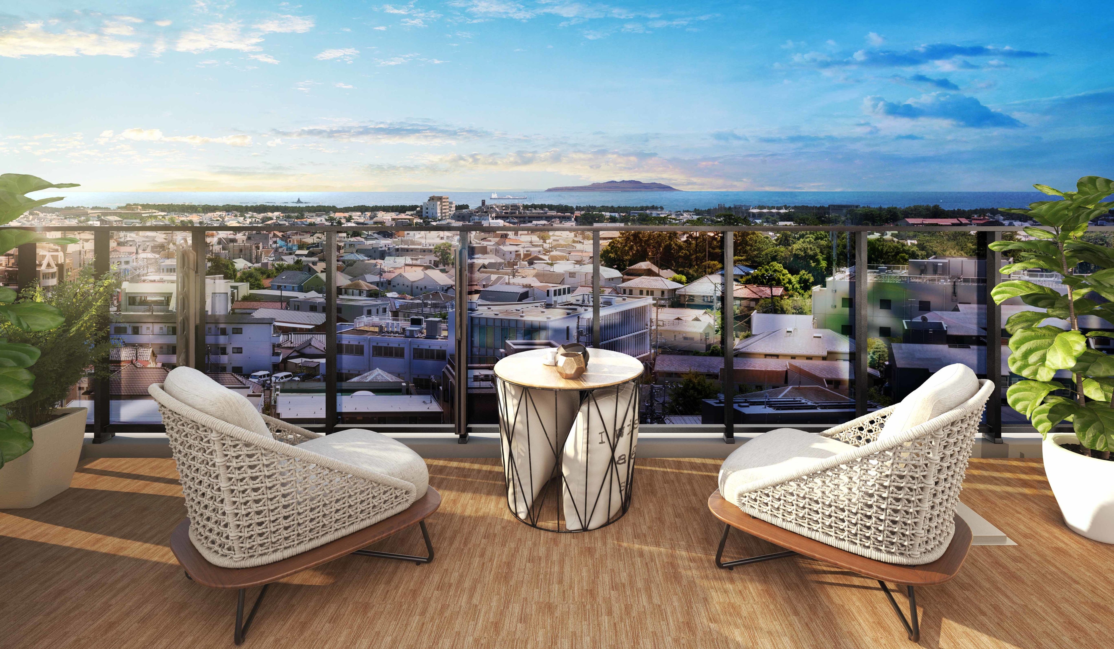 11階（Dタイプ）のバルコニーからの眺望（イメージ）