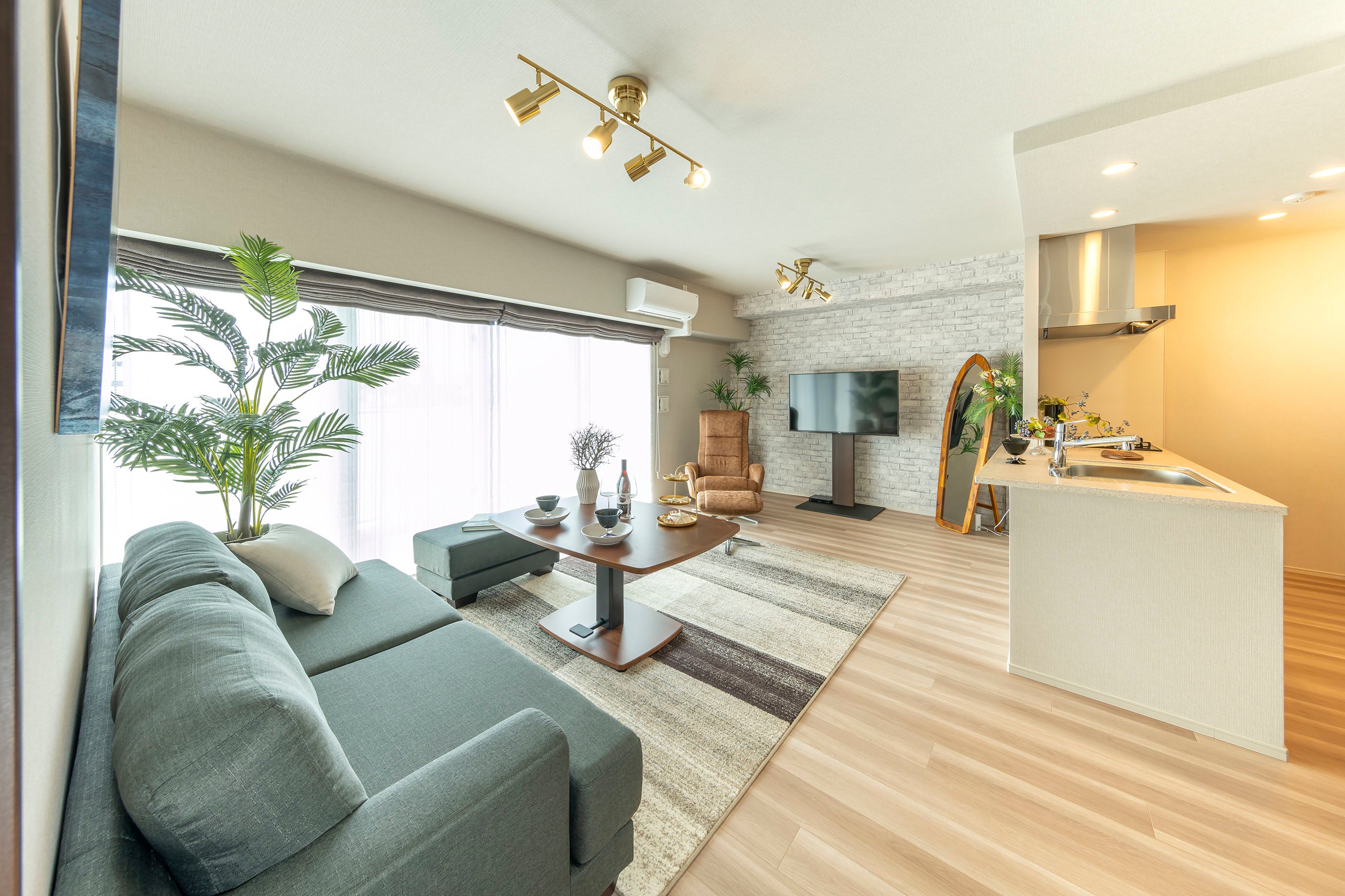 明るいリビング