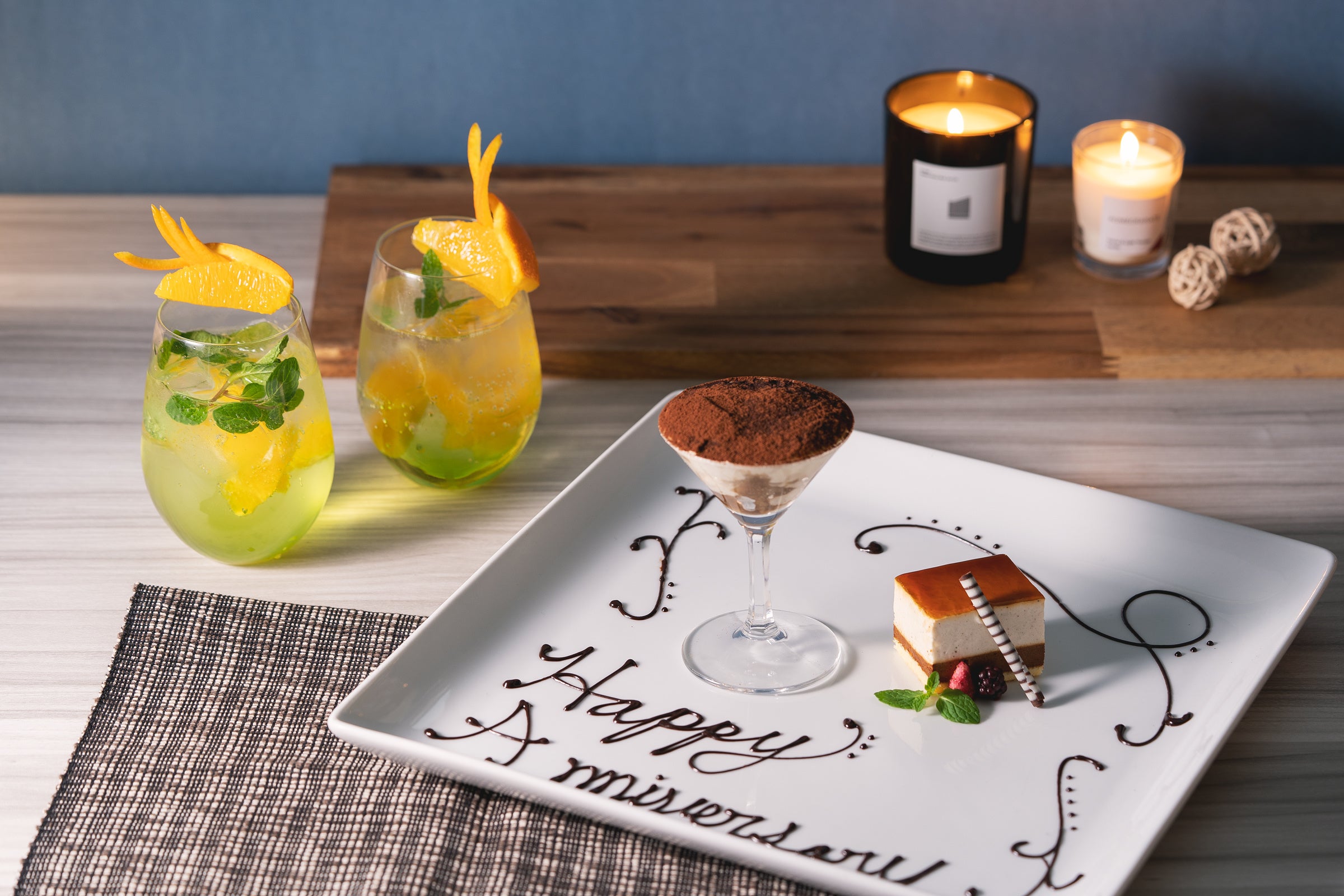 カクテル＆デザートプレート（イメージ）